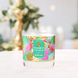 Flamingo Tropical Garden Aquamarin Whiskyglas