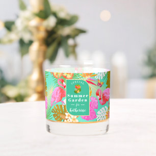 Flamingo Tropical Garden Aquamarin Whiskyglas