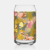 Flamingo Tropical Garden Dark Gray Dosenglas (Rückseite)