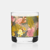 Flamingo Tropical Garden Dark Gray Whiskyglas (Rückseite)