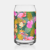 Flamingo Tropical Garden Dark Green Dosenglas (Rückseite)