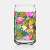 Flamingo Tropical Garden Dark Green Dosenglas (Links)