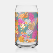 Flamingo Tropical Garden Türkis Dosenglas (Rückseite)