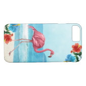 Flamingo Tropical iPhone Case Cover (Rückseite (Horizontal))