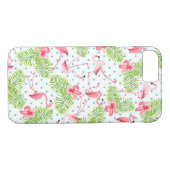 Flamingo Tropical iPhone Case Cover (Rückseite (Horizontal))