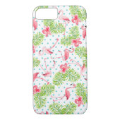 Flamingo Tropical iPhone Case Cover (Rückseite)