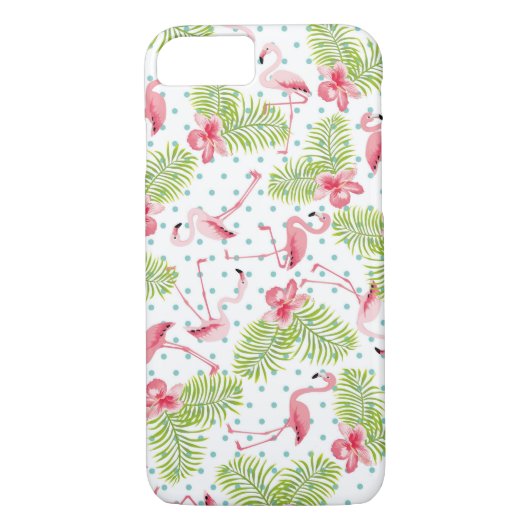 Flamingo Tropical iPhone Case Cover (Rückseite)