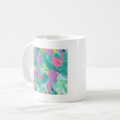 Flamingo Tropical Jungle Pattern Kaffeetasse (Vorderseite Links)