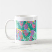 Flamingo Tropical Jungle Pattern Kaffeetasse (Links)