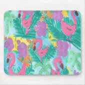 Flamingo Tropical Jungle Pattern Mousepad (Vorne)