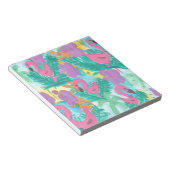Flamingo Tropical Jungle Pattern Notizblock (angewinkelt)