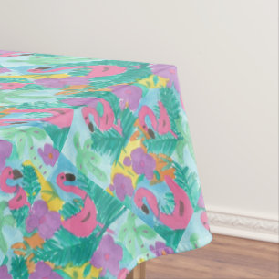 Flamingo Tropical Jungle Print Tischdecke