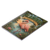 Flamingo Tropical Lagoon POPCUT Notizblock (Linke Seite)