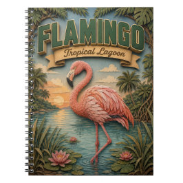 Flamingo Tropical Lagoon POPCUT Notizblock