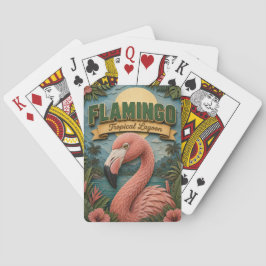 Flamingo Tropical Lagune POPCUT Spielkarten