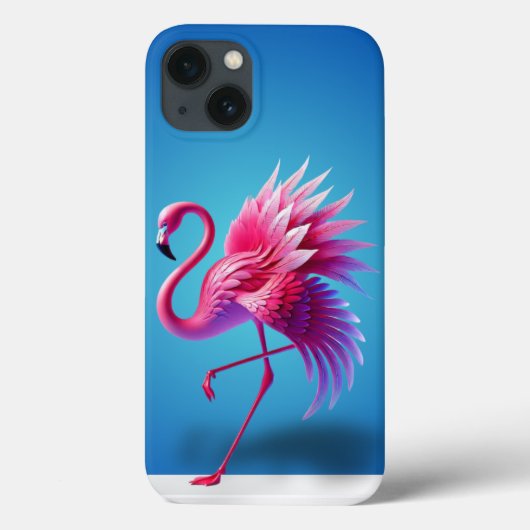 Flamingo Tropical Phone Case (Rückseite)