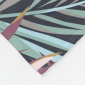 Flamingo Tropical: Sommer nahtloses Muster Fleecedecke (Ecke)