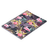 Flamingo Tropical: Sommer nahtloses Muster Notizblock (Linke Seite)