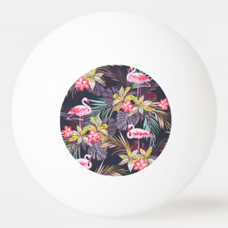 Flamingo Tropical: Sommer nahtloses Muster Tischtennisball