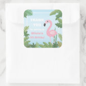 Flamingo Tropical Summer Danke Stickers (Tasche)