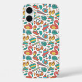 Flamingo Tropical Summer Pattern  Case-Mate iPhone Hülle (Rückseite)
