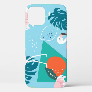 Flamingo Tropical, trendige Vintage Muster. Case-Mate iPhone Hülle