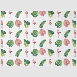 Flamingo Tropical Vibes Serie Design 3 Seidenpapier