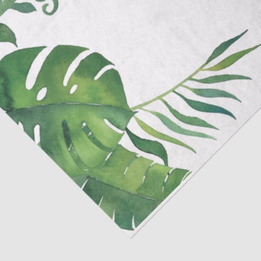 Flamingo Tropical Vibes Serie Design 5 Seidenpapier (Ausschnitt)