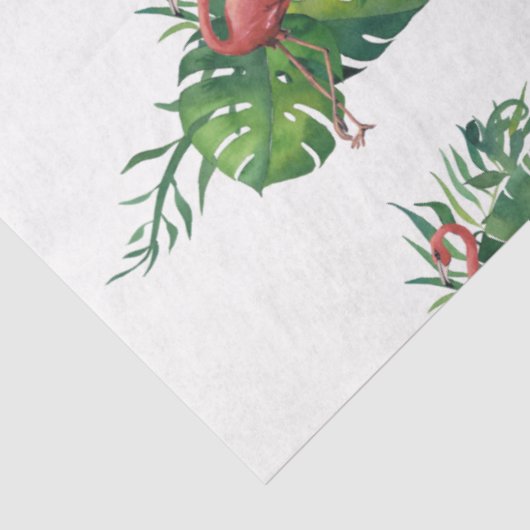 Flamingo Tropical Vibes Series Design 10 Seidenpapier (Ausschnitt)