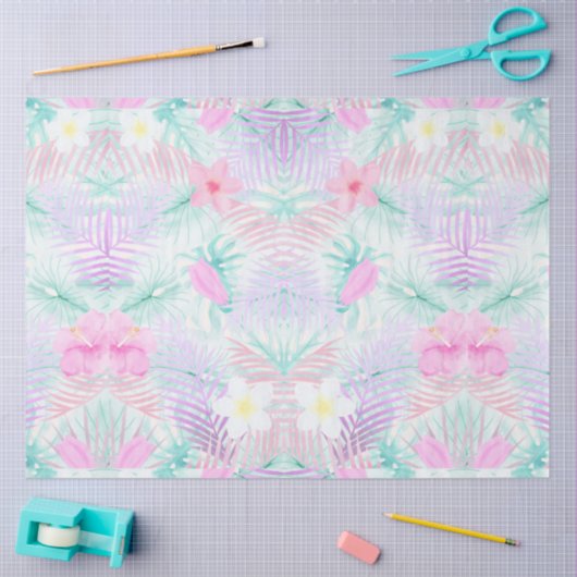 Flamingo Tropical Vibes Series Design 14 Seidenpapier (Basteln)