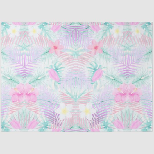 Flamingo Tropical Vibes Series Design 14 Seidenpapier (Vorderseite)