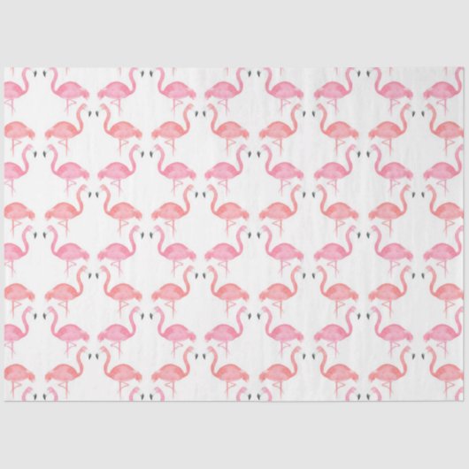 Flamingo Tropical Vibes Series Design 15 Seidenpapier (Vorderseite)