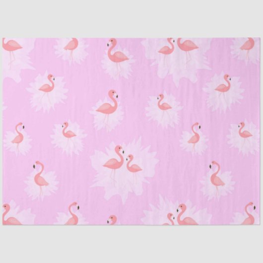 Flamingo Tropical Vibes Series Design 16 Seidenpapier (Vorderseite)