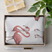Flamingo Tropical Vibes Series Design 2 Seidenpapier (Geschenk)