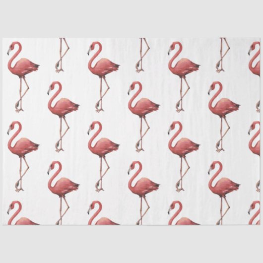 Flamingo Tropical Vibes Series Design 2 Seidenpapier (Vorderseite)