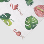 Flamingo Tropical Vibes Series Design 3 Seidenpapier (Ausschnitt)