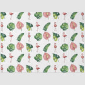 Flamingo Tropical Vibes Series Design 3 Seidenpapier (Vorderseite)