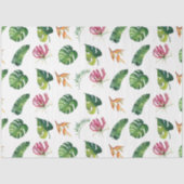 Flamingo Tropical Vibes Series Design 4 Seidenpapier (Vorderseite)