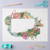 Flamingo Tropical Vibes Series Design 8 Seidenpapier (Basteln)