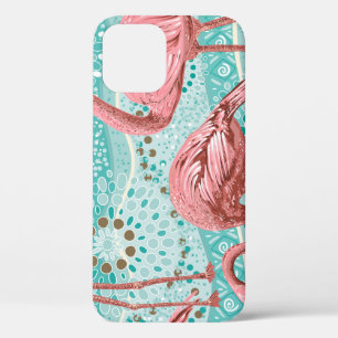 Flamingo Tropical: Vintages Tapete mit Blumen Case-Mate iPhone Hülle