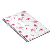 Flamingo Tropics Summer Island Chic Hibiskus Pink Notizblock (Rechte Seite)