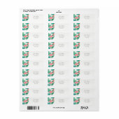 Flamingo-tropische Blätter (Vorne)