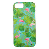 Flamingo tropische iPhone Fall-Abdeckung Case-Mate iPhone Hülle (Rückseite)