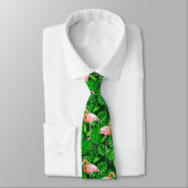 Flamingo tropische Wasserfarbe Krawatte (Gebunden)