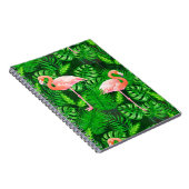 Flamingo tropische Wasserfarbe Notizblock (Rechte Seite)