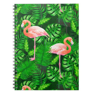 Flamingo tropische Wasserfarbe Notizblock