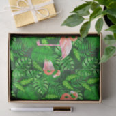 Flamingo tropische Wasserfarbe Seidenpapier (Geschenk)
