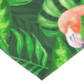 Flamingo tropische Wasserfarbe Tischdecke (Schrägansicht)