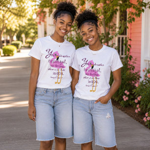 Flamingo tropischer Bibelvers T-Shirt