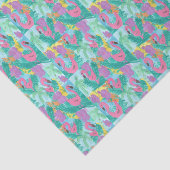 Flamingo Tropischer Dschungel Seidenpapier (Ausschnitt)